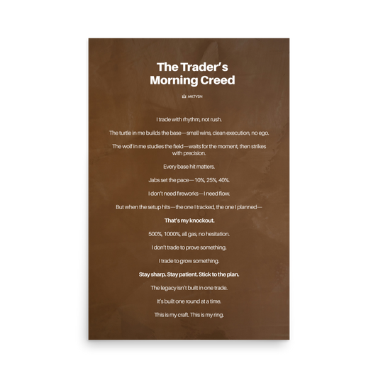 TRADER’S MORNING CREED